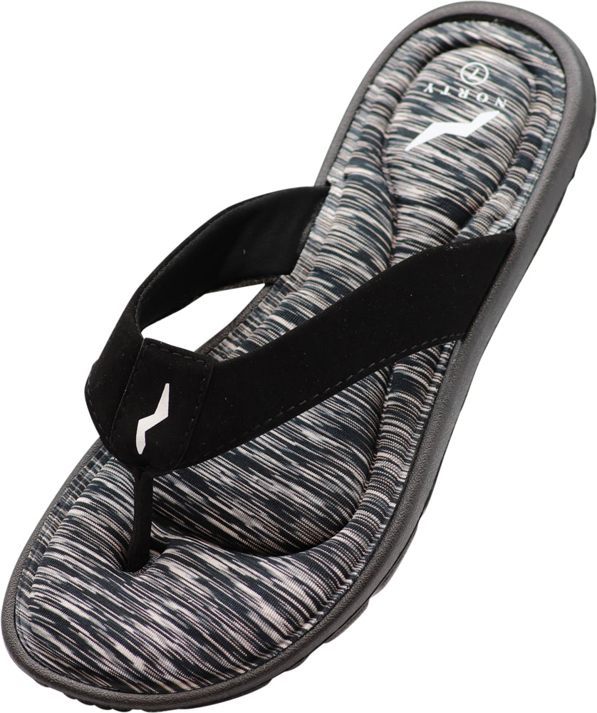 NORTY Womens Memory Foam Flip Flops